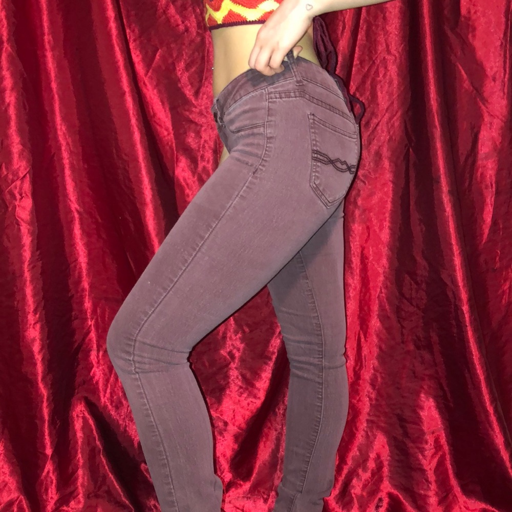 Plum color jeans size 3 from 1st kiss $15
